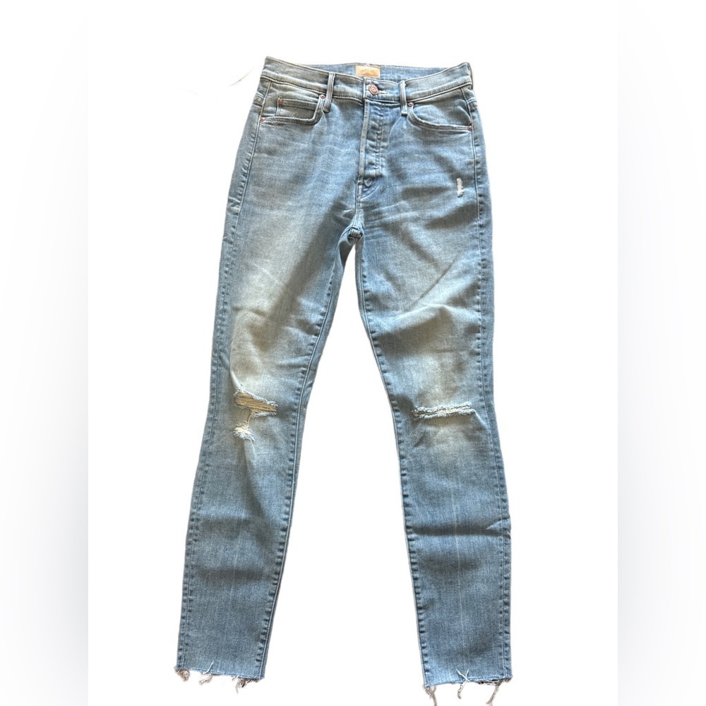 Classic Light Blue Distressed Women's Jeans